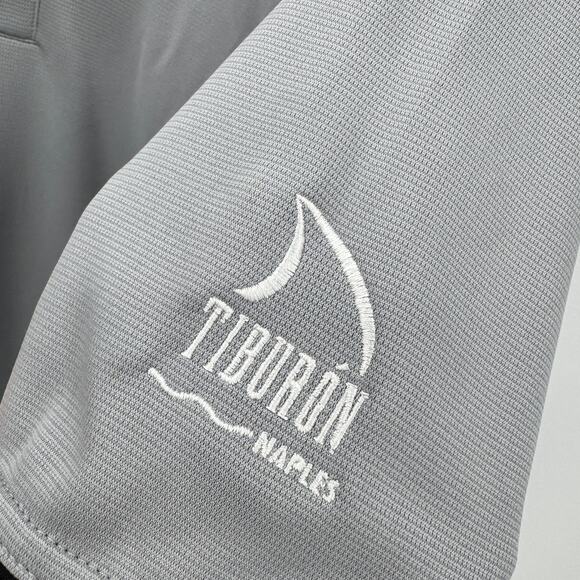 adidas Polo Shirt Mens XL Gray ClimaCool TIBURON NAPLES Relaxed UPF 15+ NEW - Picture 7 of 10